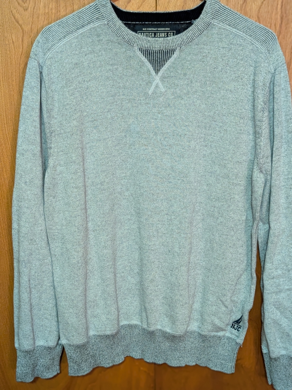 Nautica Light Gray Crewneck Sweater - Men's